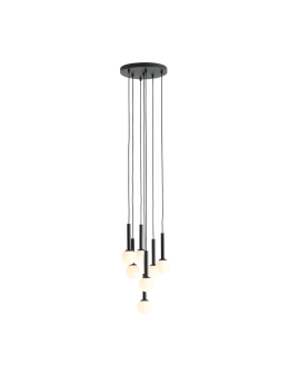 Aldex Lampa Wisząca Riu 7 All Czarny 7 x max 5W LED (1117T1)