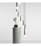 Pendant lamps spheres - Aldex Pendant Lamp Riu 9 All Black 9 x max 5W LED (1117N1) - product 3