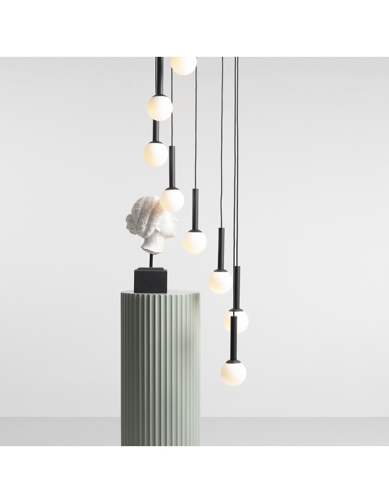 Pendant lamps spheres - Aldex Pendant Lamp Riu 9 All Black 9 x max 5W LED (1117N1) - product kolory-swiatla.pl 3