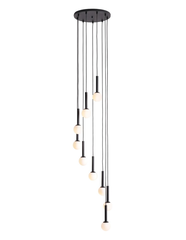 Pendant lamps spheres - Aldex Pendant Lamp Riu 9 All Black 9 x max 5W LED (1117N1) - product kolory-swiatla.pl 4