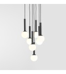 Pendant lamps spheres - Aldex Pendant Lamp Riu 7 All Black 7 x max 5W LED (1117T1) - product 2