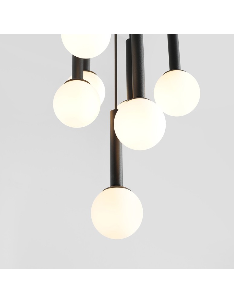 Pendant lamps spheres - Aldex Pendant Lamp Riu 7 All Black 7 x max 5W LED (1117T1) - product kolory-swiatla.pl 4