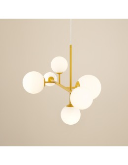 Aldex Dione 6 Mustard Pendant Lamp 4 x max 10W LED / 2 x max 15W LED (1092K14)
