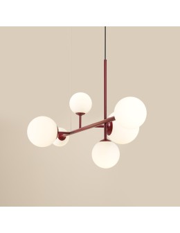 Aldex Dione 6 Red Wine Pendant Lamp 4 x max 10W LED / 2 x max 15W LED (1092K15).