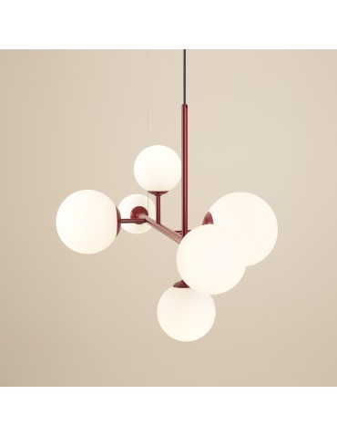 Aldex Dione 6 Red Wine Pendant Lamp 4 x max 10W LED / 2 x max 15W LED (1092K15). - product 2