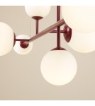 Red pendant lamps - Aldex Dione 6 Red Wine Pendant Lamp 4 x max 10W LED / 2 x max 15W LED (1092K15). - product 3