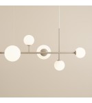 Beige pendant lamps - Aldex Pendant Lamp Dione 6 Beige 4 x max 10W LED / 2 x max 15W LED (1092K17) - product 2