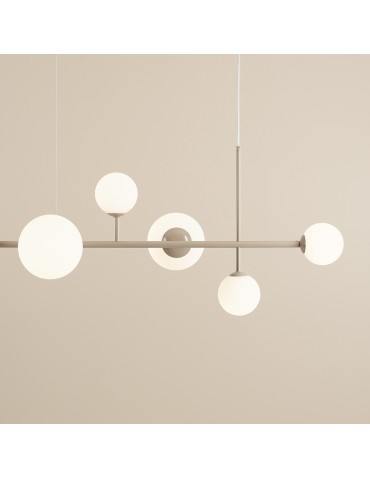 Aldex Lampa Wisząca Dione 6 Beige 4 x max 10W LED / 2 x max 15W LED (1092K17) - produkt 2