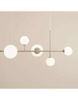 Aldex Lampa Wisząca Dione 6 Beige 4 x max 10W LED / 2 x max 15W LED (1092K17) - produkt 2