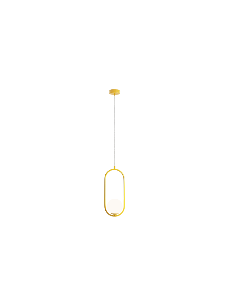 Yellow pendant lamps - Aldex Riva Mustard Pendant Lamp 1 x max 10W LED (1086G14) - product kolory-swiatla.pl 1