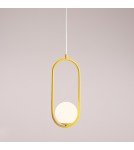 Yellow pendant lamps - Aldex Riva Mustard Pendant Lamp 1 x max 10W LED (1086G14) - product 2