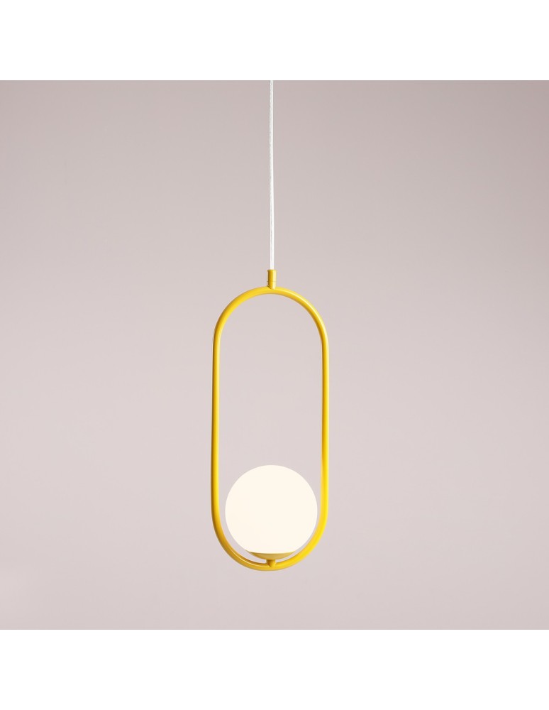 Yellow pendant lamps - Aldex Riva Mustard Pendant Lamp 1 x max 10W LED (1086G14) - product kolory-swiatla.pl 2