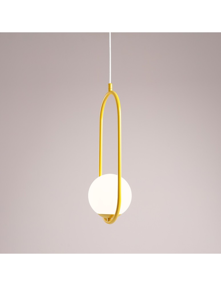 Yellow pendant lamps - Aldex Riva Mustard Pendant Lamp 1 x max 10W LED (1086G14) - product kolory-swiatla.pl 4
