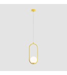 Yellow pendant lamps - Aldex Riva Mustard Pendant Lamp 1 x max 10W LED (1086G14) - product 5