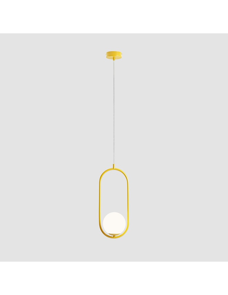 Yellow pendant lamps - Aldex Riva Mustard Pendant Lamp 1 x max 10W LED (1086G14) - product kolory-swiatla.pl 5