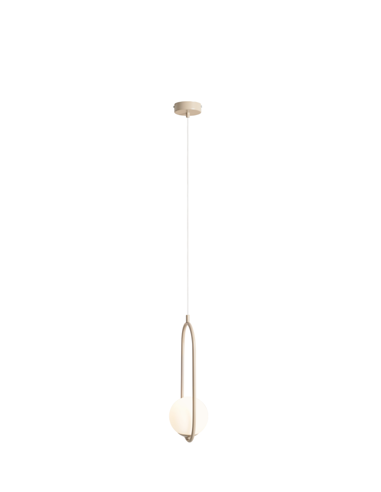 Beige pendant lamps - Aldex Pendant Lamp Riva Beige 1 x max 10W LED (1086G17) - product kolory-swiatla.pl 2
