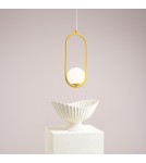Yellow pendant lamps - Aldex Riva Mustard Pendant Lamp 1 x max 10W LED (1086G14) - product 6