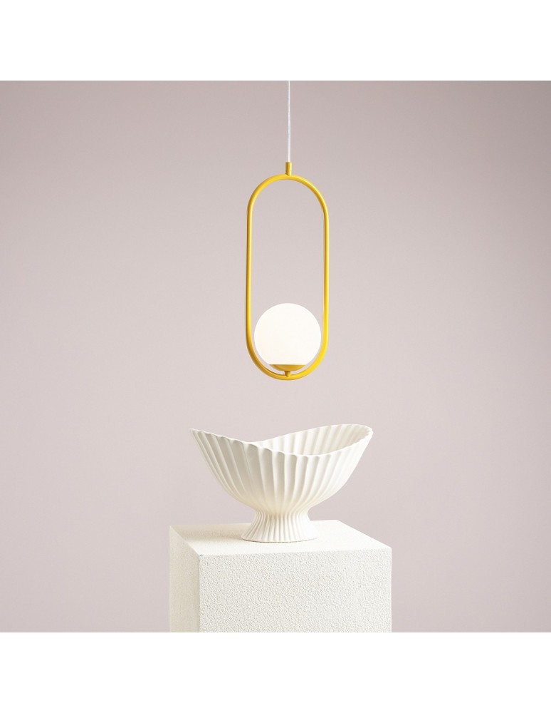 Yellow pendant lamps - Aldex Riva Mustard Pendant Lamp 1 x max 10W LED (1086G14) - product kolory-swiatla.pl 6