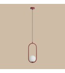 Red pendant lamps - Aldex Riva Red Wine Pendant Lamp 1 x max 10W LED (1086G15). - product 6
