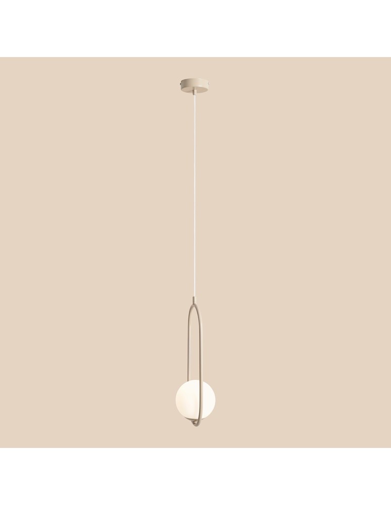 Beige pendant lamps - Aldex Pendant Lamp Riva Beige 1 x max 10W LED (1086G17) - product kolory-swiatla.pl 5
