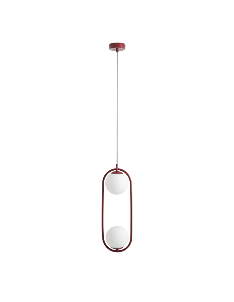 Red pendant lamps - Aldex Riva 2 Red Wine Pendant Lamp 2 x max 10W LED (1086H15). - product kolory-swiatla.pl 1