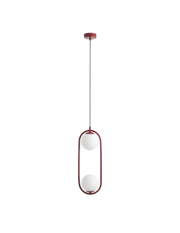 Aldex Lampa Wisząca Riva 2 Red Wine 2 x max 10W LED (1086H15)