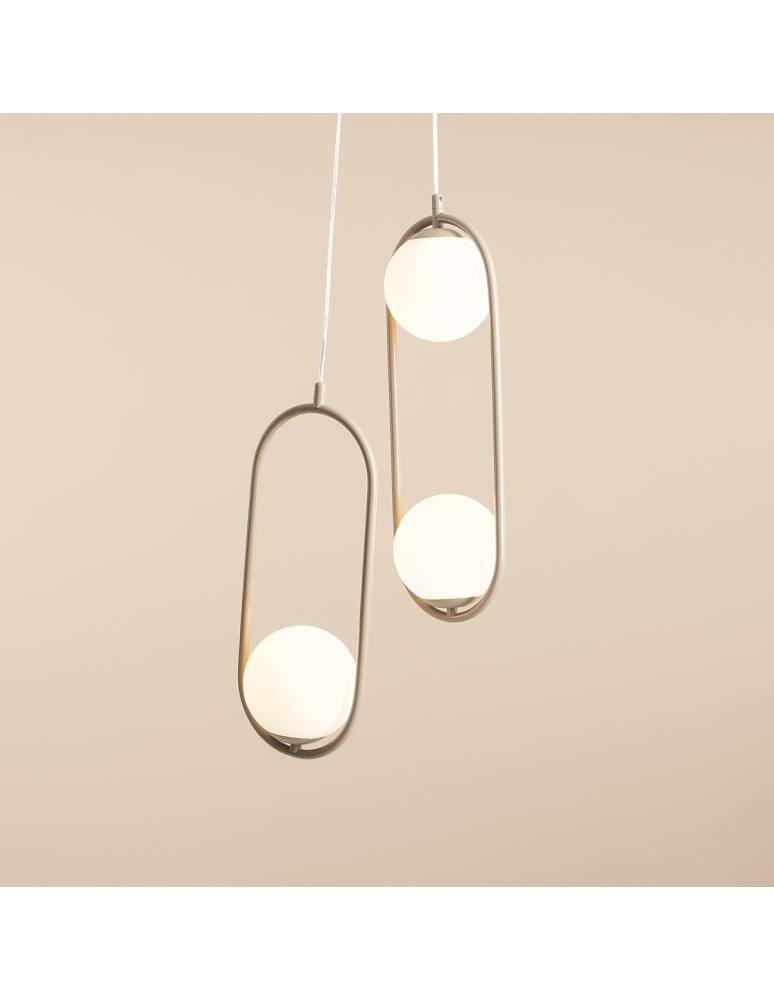 Beige pendant lamps - Aldex Pendant Lamp Riva Beige 1 x max 10W LED (1086G17) - product kolory-swiatla.pl 7