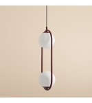 Red pendant lamps - Aldex Riva 2 Red Wine Pendant Lamp 2 x max 10W LED (1086H15). - product 2