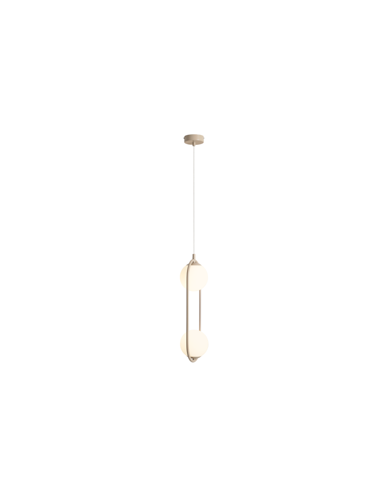 Beige pendant lamps - Aldex Pendant Lamp Riva 2 Beige 2 x max 10W LED (1086H17) - product kolory-swiatla.pl 1