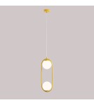 Yellow pendant lamps - Aldex Riva 2 Mustard Pendant Lamp 2 x max 10W LED (1086H14) - product 5