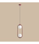 Red pendant lamps - Aldex Riva 2 Red Wine Pendant Lamp 2 x max 10W LED (1086H15). - product 5