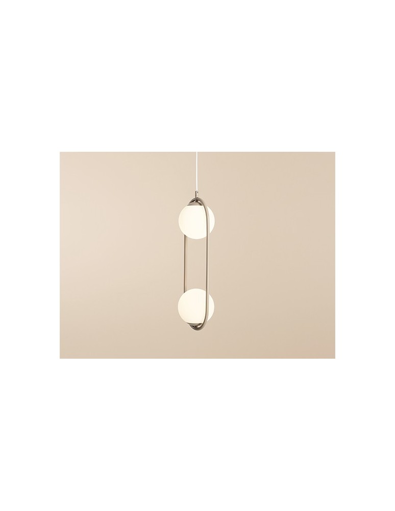 Beige pendant lamps - Aldex Pendant Lamp Riva 2 Beige 2 x max 10W LED (1086H17) - product kolory-swiatla.pl 2