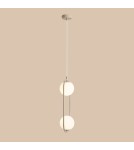 Beige pendant lamps - Aldex Pendant Lamp Riva 2 Beige 2 x max 10W LED (1086H17) - product 5