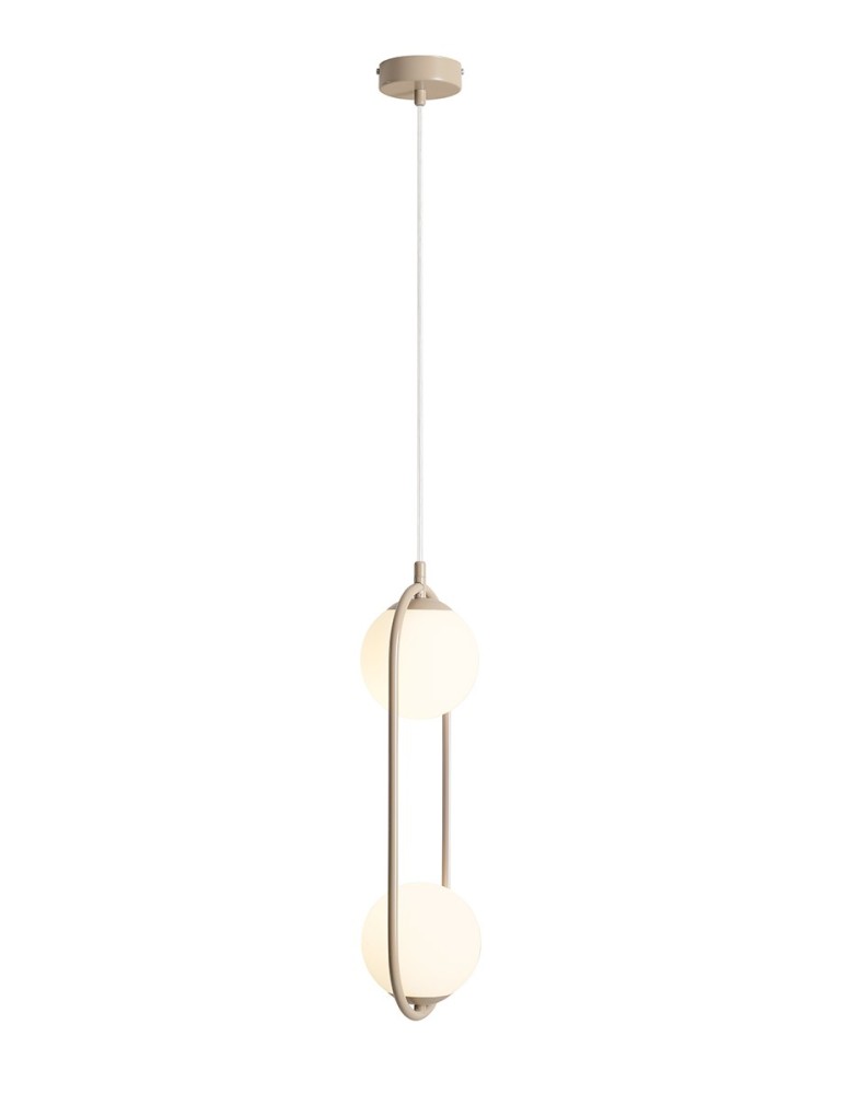 Beige pendant lamps - Aldex Pendant Lamp Riva 2 Beige 2 x max 10W LED (1086H17) - product kolory-swiatla.pl 6