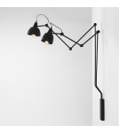 Cantilever wall lamps - Aldex Wall lamp Aida 2 Black 2 x max 15W LED (842D) - product 1