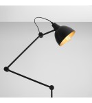 Broken floor lamps - Aldex Aida Standing Lamp Black (Gold Shade Center) 1 x max 15W LED (843A) - product 4