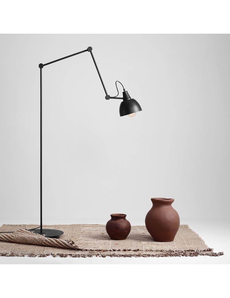 Broken floor lamps - Aldex Aida Standing Lamp Black (Gold Shade Center) 1 x max 15W LED (843A) - product kolory-swiatla.pl 5