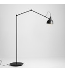 Broken floor lamps - Aldex Aida Standing Lamp Black (Gold Shade Center) 1 x max 15W LED (843A) - product 1