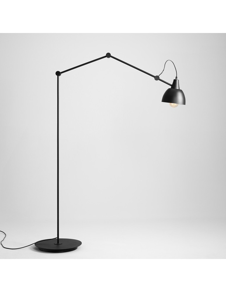 Broken floor lamps - Aldex Aida Standing Lamp Black (Gold Shade Center) 1 x max 15W LED (843A) - product kolory-swiatla.pl 1