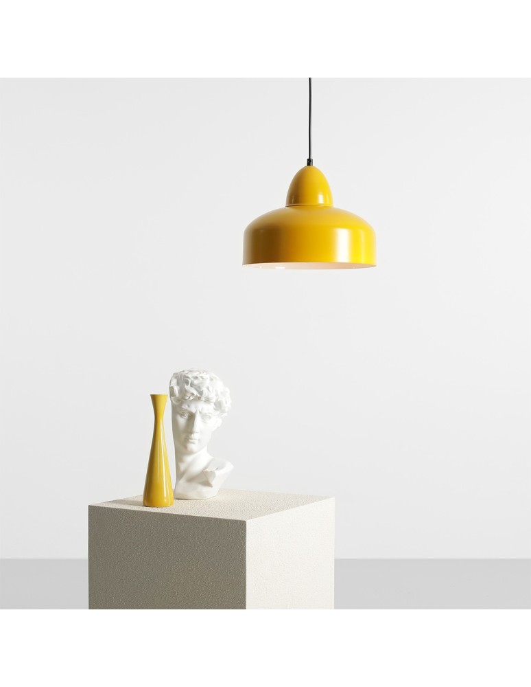 Scandinavian style pendant lamps - Aldex Como Mustard Pendant Lamp 1 x max 15W LED (946G14) - product kolory-swiatla.pl 4
