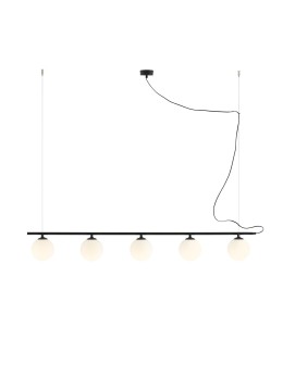 Aldex Beryl Glass 5 Pendant Lamp Black 5 x max 10W LED (1006F1)