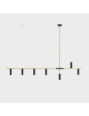Aldex Pendant Lamp Trevo 7 Black Brass 7 x 35W (1083T40)