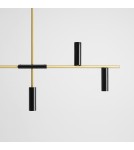 Pendant lamps over the island - Aldex Pendant Lamp Trevo 7 Black Brass 7 x 35W (1083T40) - product 2