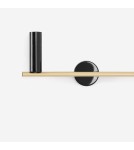 Wall lamps in brass - Aldex Wall lamp Trevo 3 Black Brass (Left) 3 x 35W (1083Y40) - product 2