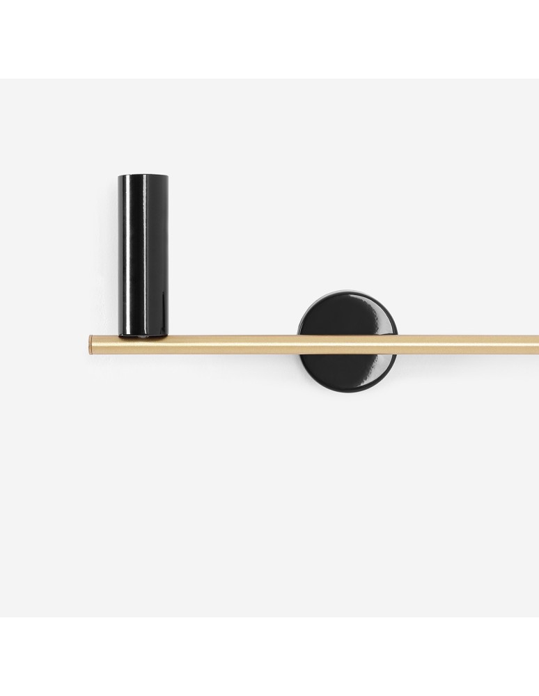 Wall lamps in brass - Aldex Wall lamp Trevo 3 Black Brass (Left) 3 x 35W (1083Y40) - product kolory-swiatla.pl 2
