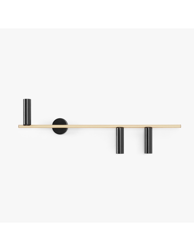 Wall lamps in brass - Aldex Wall lamp Trevo 3 Black Brass (Left) 3 x 35W (1083Y40) - product kolory-swiatla.pl 3