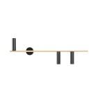 Wall lamps in brass - Aldex Wall lamp Trevo 3 Black Brass (Left) 3 x 35W (1083Y40) - product 4