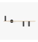 Wall lamps in brass - Aldex Wall lamp Trevo 3 Black Brass (Right) 3 x 35W (1083Y40_2) - product 3