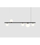 Pendant lamps spheres - Aldex Pendant Lamp Garda 5 Black 4 x max 10W LED / 1 x max 15W LED (1099F1) - product 1