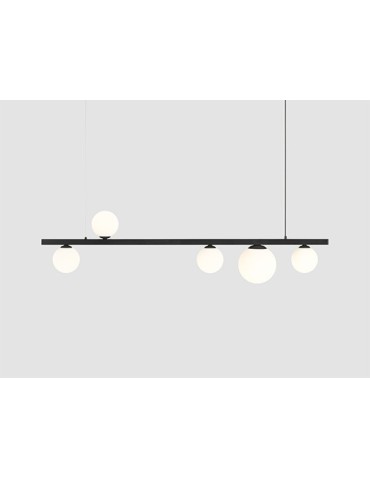 Aldex Pendant Lamp Garda 5 Black 4 x max 10W LED / 1 x max 15W LED (1099F1)
